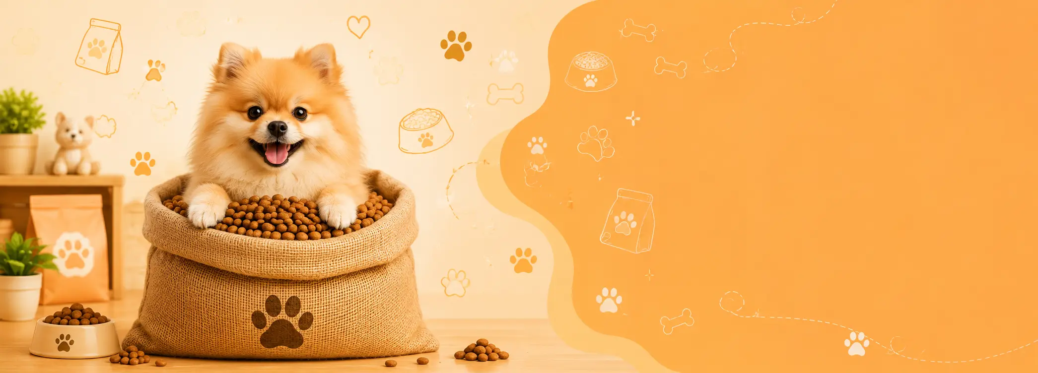 بنر غذای سگ